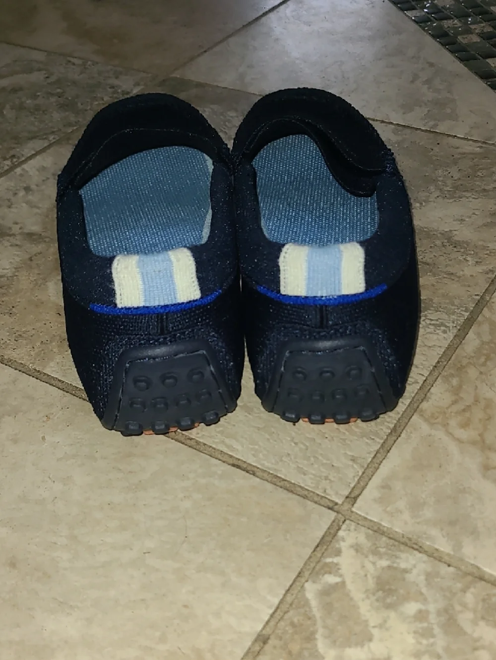 Rothy's Navy Knit Penny Loafers - Women's Slip-On - Picture 4 of 7